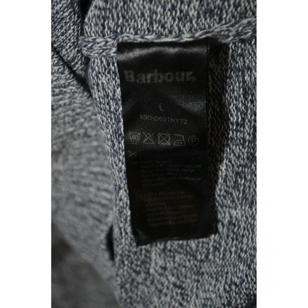 Barbour Beacon Brand Sweater Mens Large Blue Cotton Crewneck‎ Knit Pullover